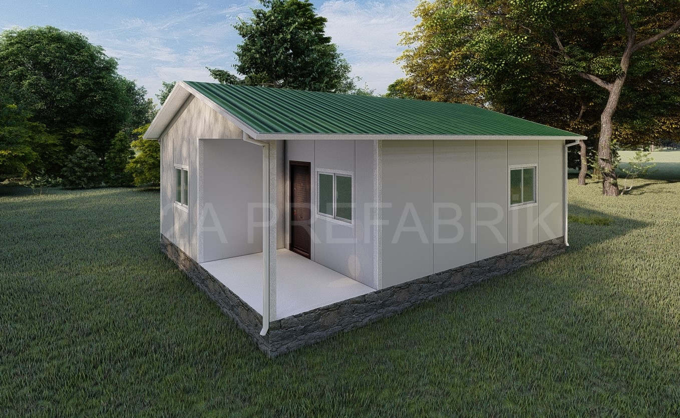 53m² Tek Katlı Prefabrik Ev