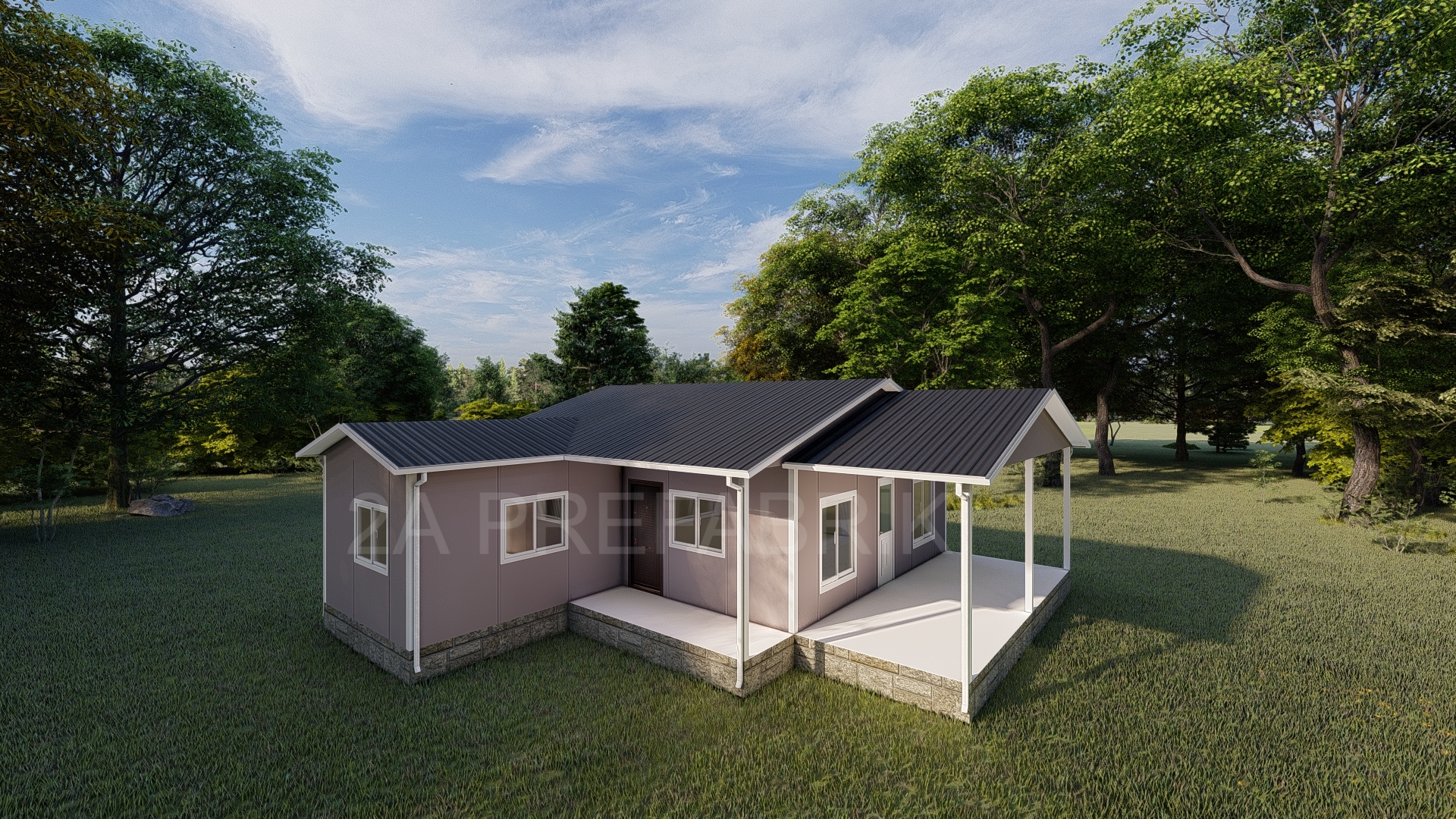 78m² Tek Katlı Prefabrik Ev