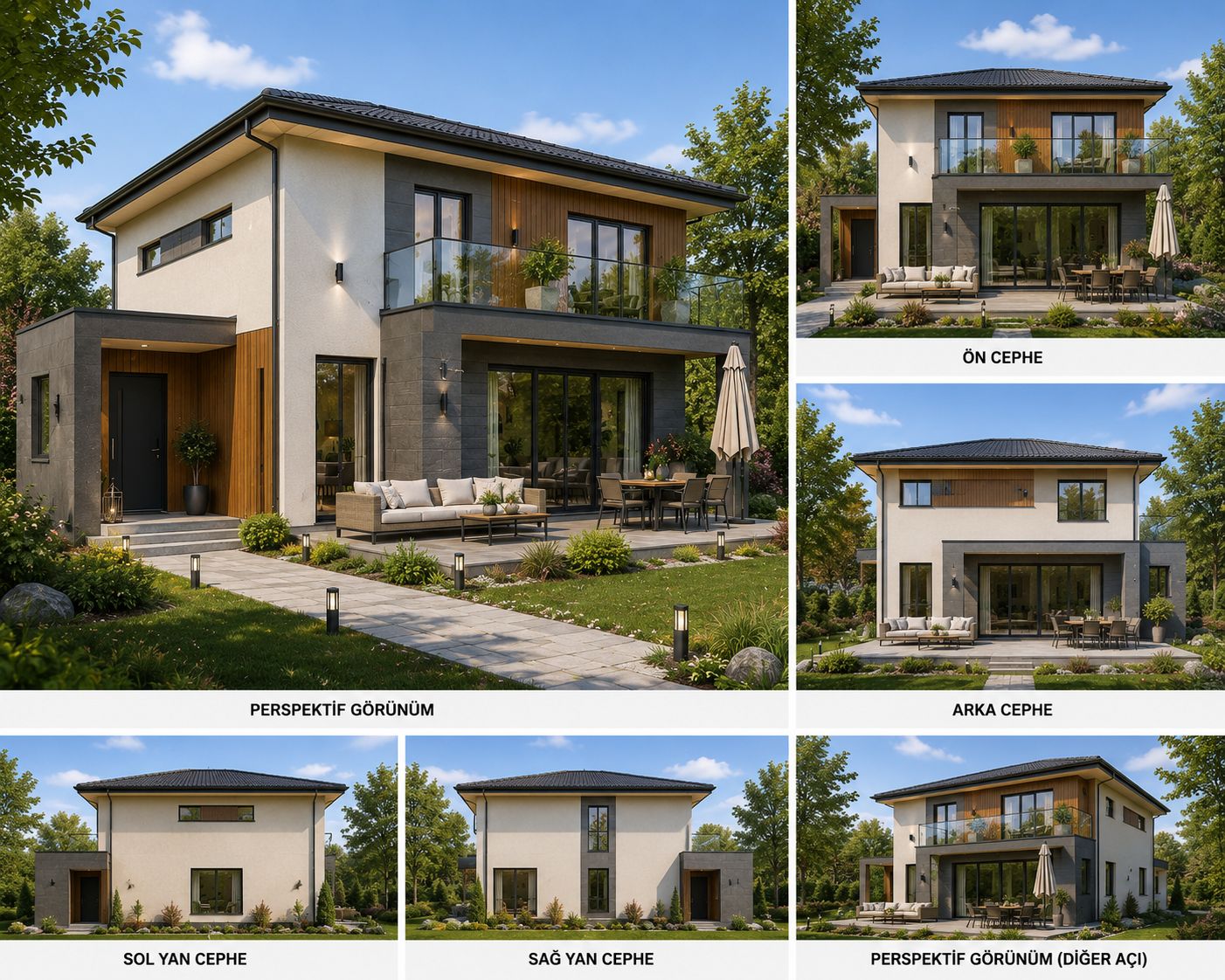 142m2 İki Katlı Çelik Ev